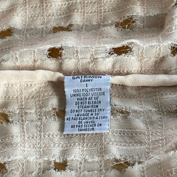 Unique SLEEVELESS SACK DRESS by GAT RIMON, XS Pale Pink/Coral, Mid-Thigh Length - Picture 13 of 16